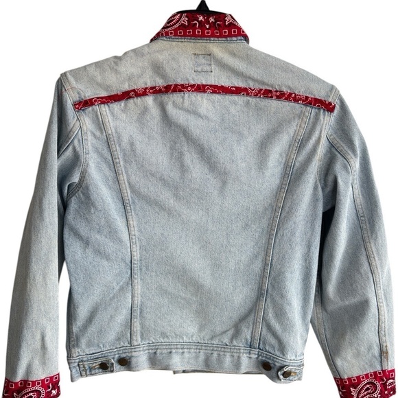 Vintage Lee Rider Denim Jacket Womens Small Custom Western Rodeo Made in the USA - Picture 8 of 14